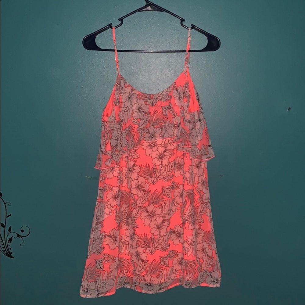 bright pink flower dress